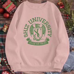 📚🐐 Wicked Musical Shiz University Peach Crewneck Sweatshirt Size Large