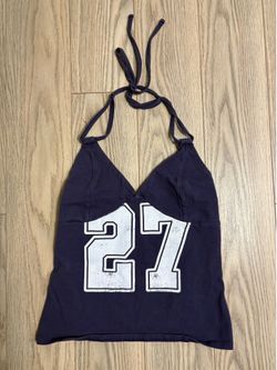 Wild Fable Women’s Halter Top Graphic 27 Navy XS