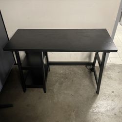 Computer Desk with Shelves – Black