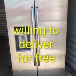 Maytag  Stainless Steel Refrigerator(Size 36" W 32" D 69" H