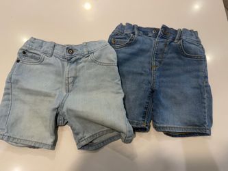 The Children's Place Denim Shorts - Light Blue & Medium Blue size 4T