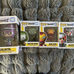 Marvel Rivals Funko Pops - Galacta, Dr Doom, Magneto, Iron Man