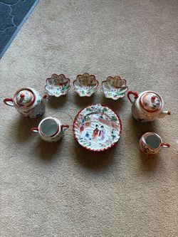 Vintage Made in Japan 13-Piece Tea Set – Japanese Scenic Design