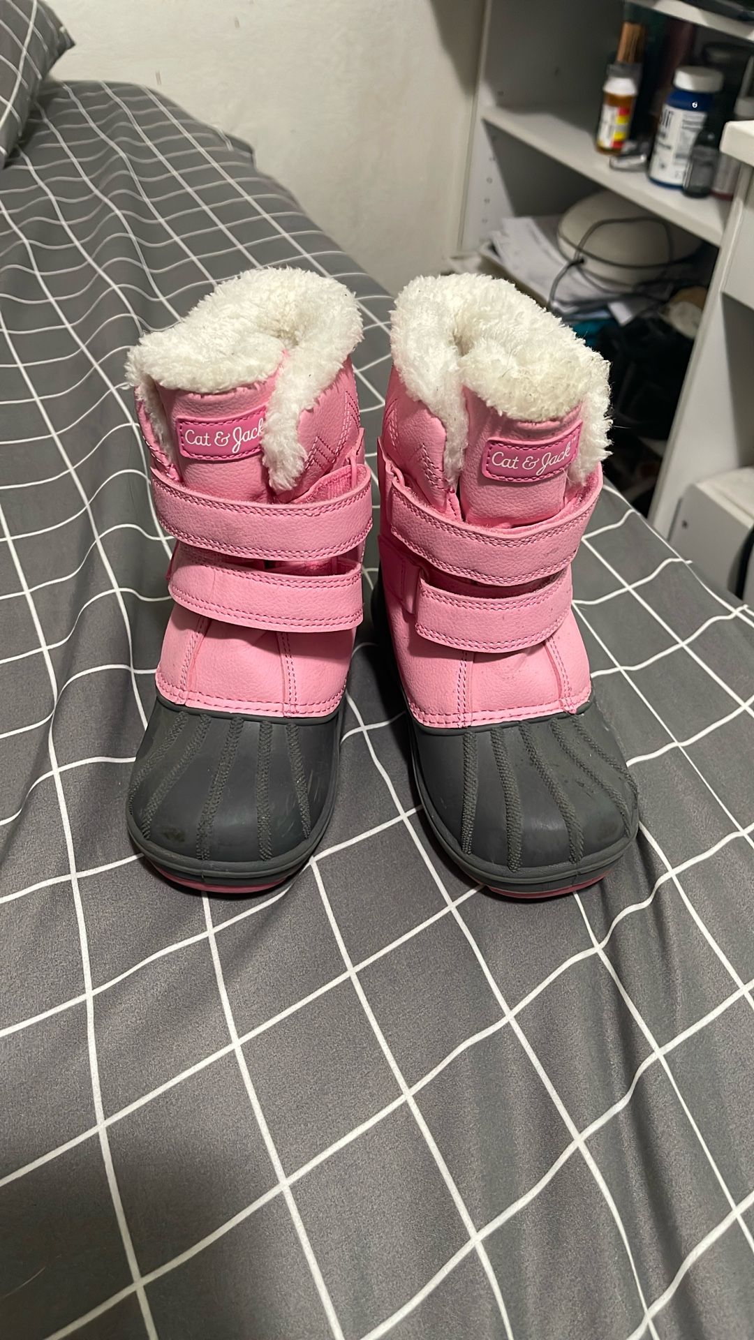 Girls Cats And Jacks Pink Snow Boots 12c
