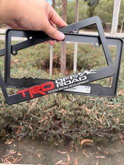 Toyota TRD license plates