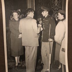 Vintage WW2 Soldier Being Interviewed On K FEL Radio In Colorado B&A Glossy Photo GC 8x10” 