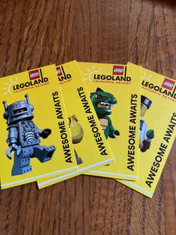 LEGOLAND 🎢🍿🥤🍦(4) TICKETS 🎟️ 🎟️🎟️🎟️ $280