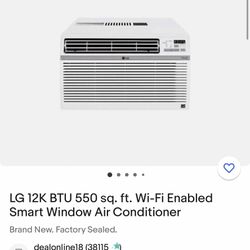 Aire Acondicionado LG 12000btu…550 Sq Ft