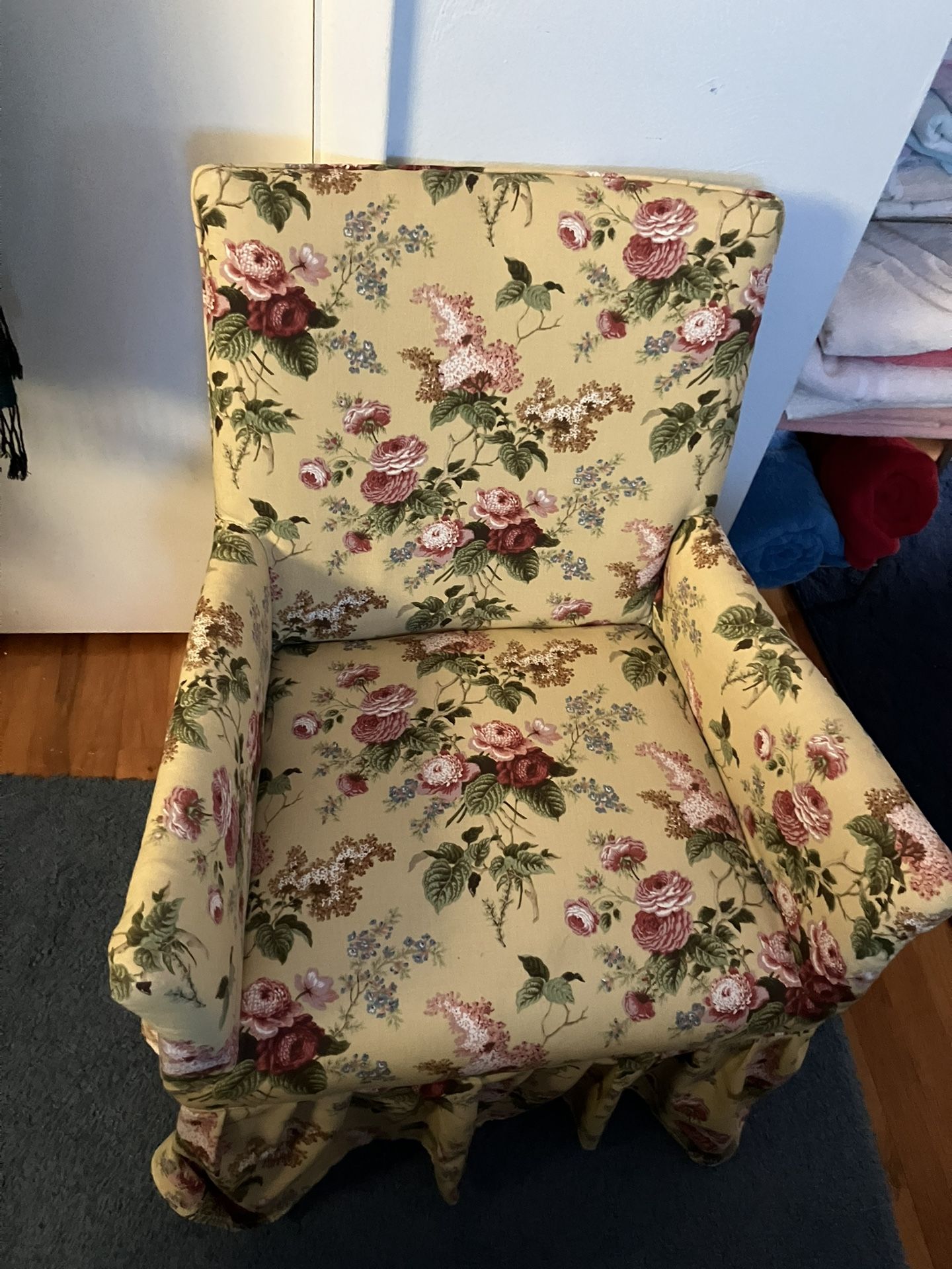 Antique fabric chair