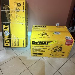 DeWalt DSW779 Miter Saw With Rolling Stand  New 