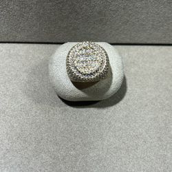 Mens Gold Diamond Ring 