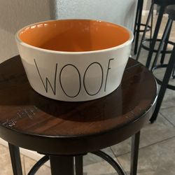 Large 8” Rae Dunn Woof bowl