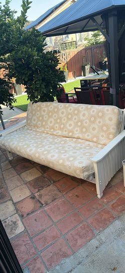 White Wood Futon