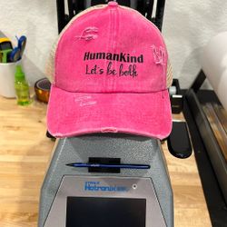 PONYTAIL Distressed Hat w/ HUMANKIND Let’s Be Both Design