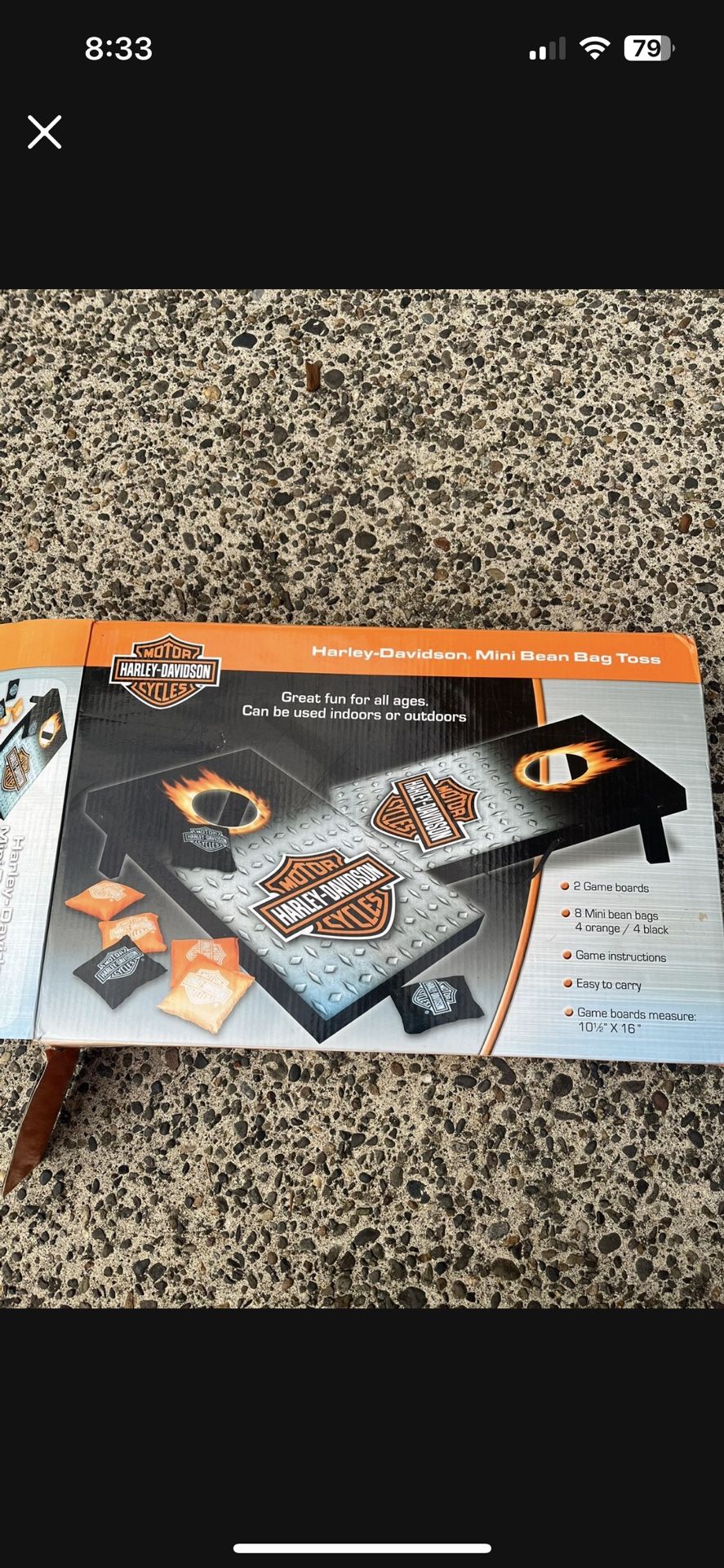 Harley Davidson Mini Bean Bag Toss Game