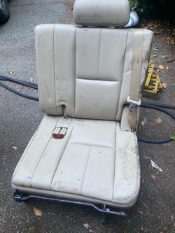 GM 3rd Row Seat - Tahoe Suburban Yukon Escalade 2007-2014 - Tan Leather