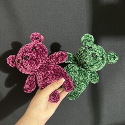 Handmade Crochet Soft Teddy Bears.$10 Each