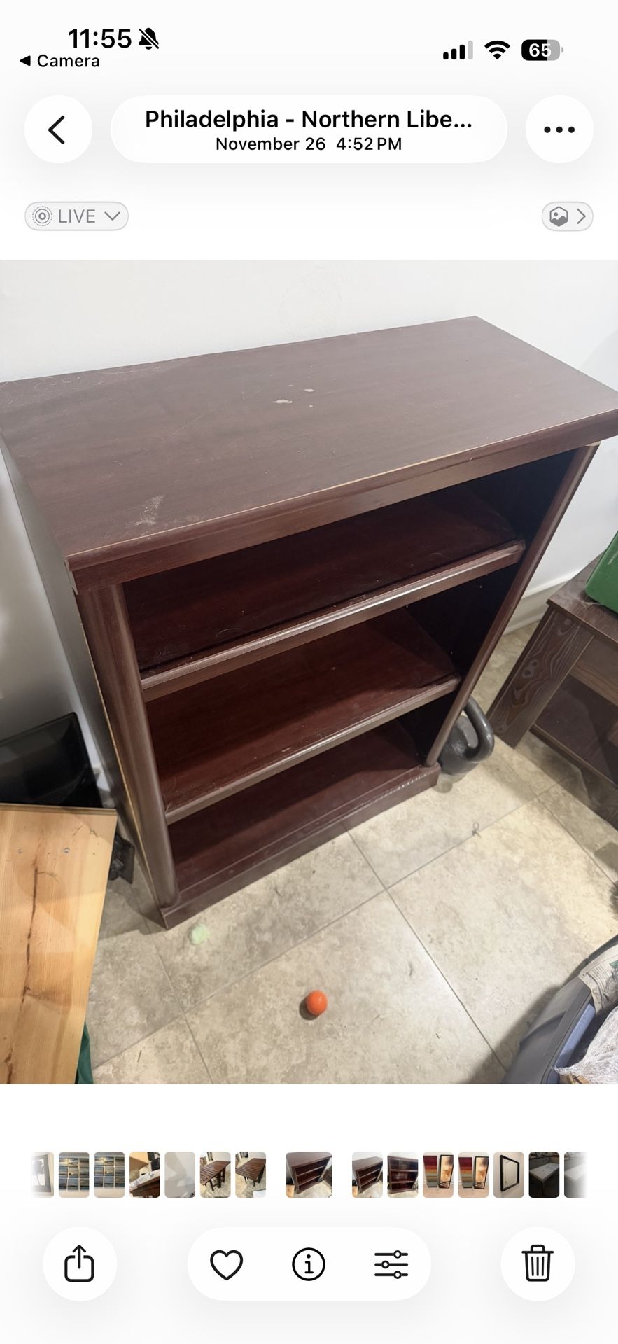 Solid Wood Bookshelf