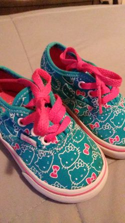 Toddler size 5 girls Hello Kitty Vans