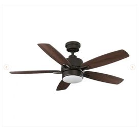 Home Decorators Collection Fawndale 46 in. Indoor Integrated LED Bronze Ceiling Fan - New