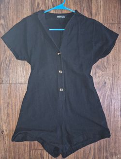 Shein XS short sleeve and short Black romper