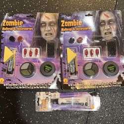 Halloween costume make up kit New Zombie & Skeleton face paint