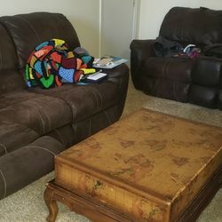 Matching Reclining Set.  Couch And Love