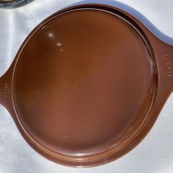 Vintage Pyrex 470-C Brown Milk Glass Casserole Lid