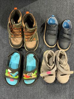 Variety of little boys shoes in sizes 8 and 9