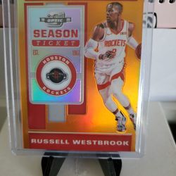 Rockets Russell Westbrook Refractor Card