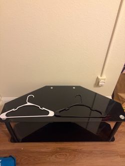 Glass tv stand