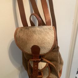 New Leather Backpack Purse. 