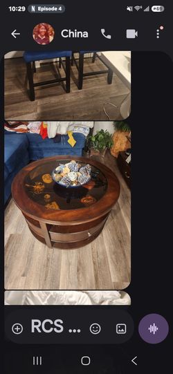 Sofa table on wheels with 1 drawer