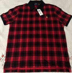 Ralph Lauren Red & Black Polo Shirt