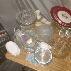 Large Plastic Tub Full Of Glass