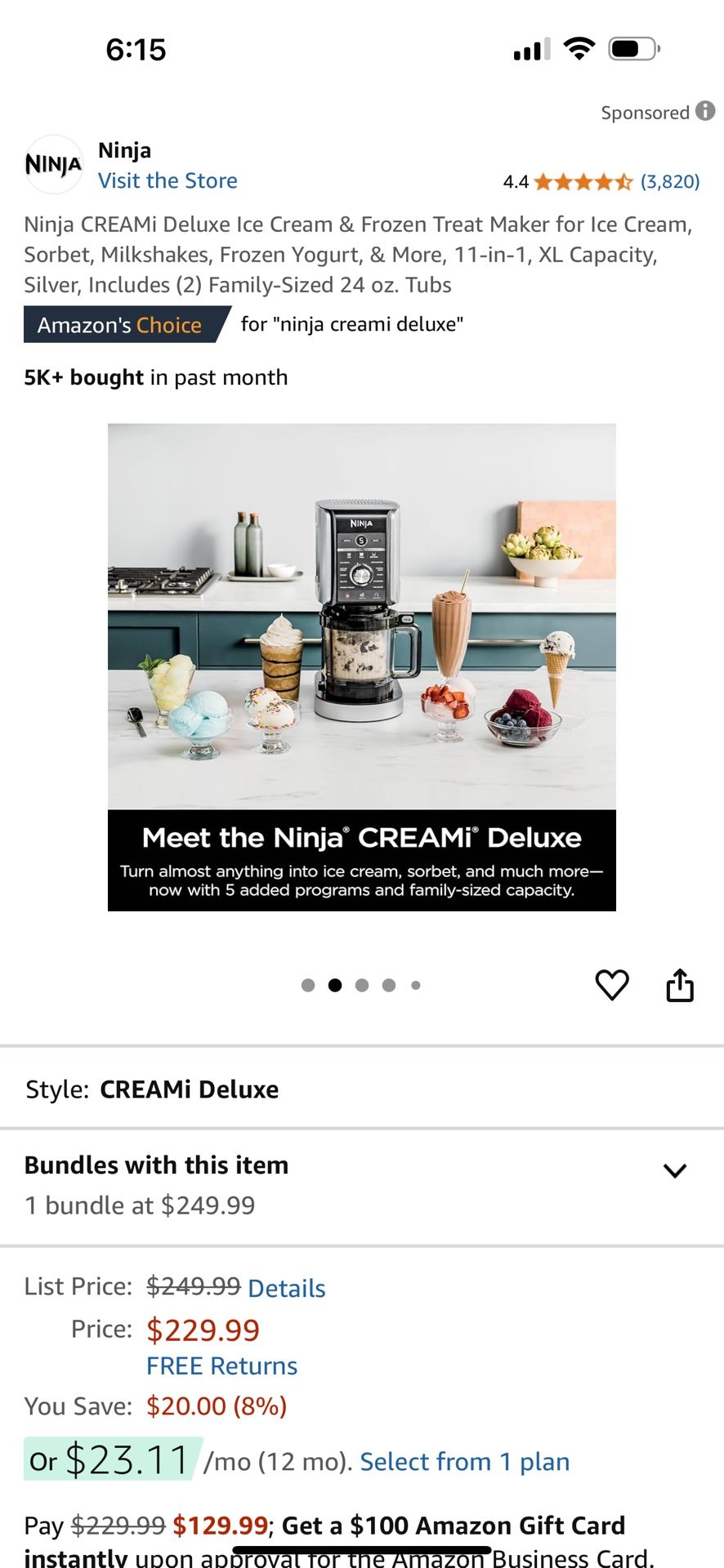 Brand New XL Ninja CREAMI Deluxe