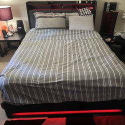 Queen Bed With Mattress 