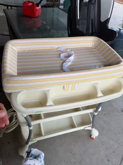 2-1 bath thub and changing table