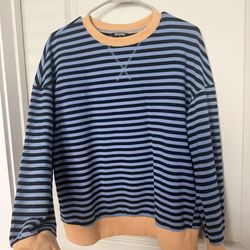 Brand new blue Striped pullover sweater - never worn