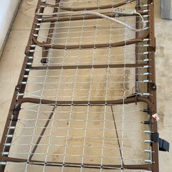 This is a semi-electric hospital bed / homecare bed 