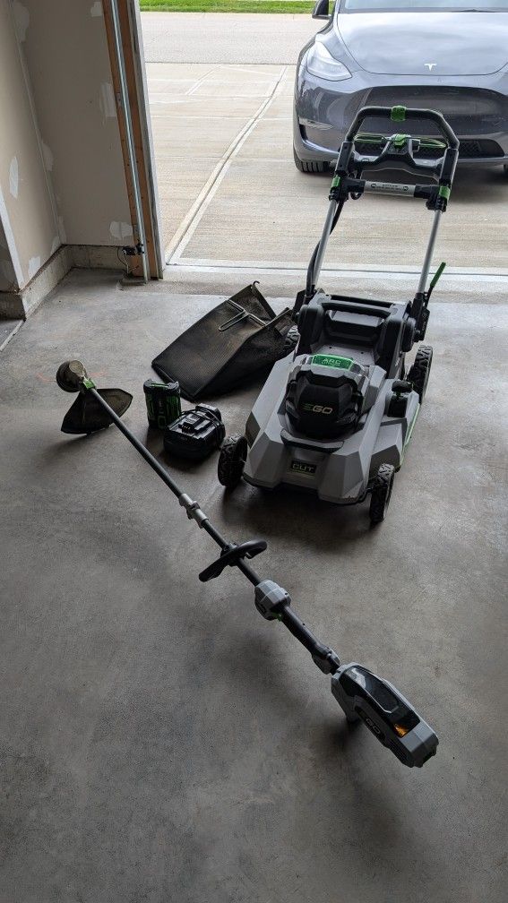 EGO Lawn Mower And Trimmer