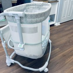 Ingenuity Dream & Grow - 2-Mode Baby Crib for Bed 0-12 Months, Adjustable Height - Tesse