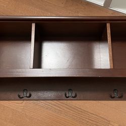 Wall Mounted Coat Rack with Shelves
