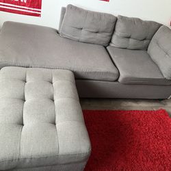 Sectional Couch And HUGE Bean Bag For Sale