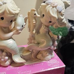 3 pc set Precious Moments Disney "Love Is Treasure" Figurines