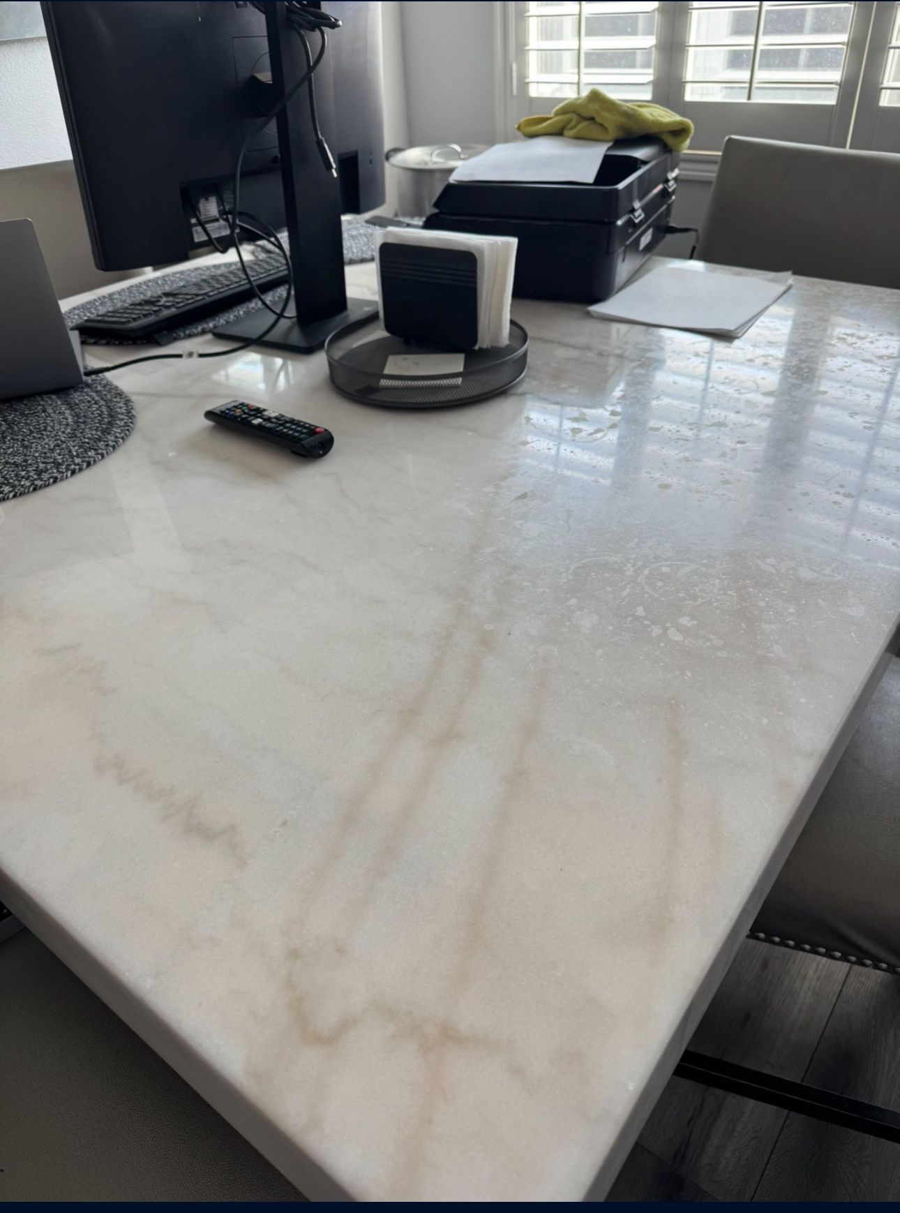 Marble Dining Table With 6 Chairs 