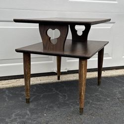Vintage Mid Century 2 Tier Side End Table