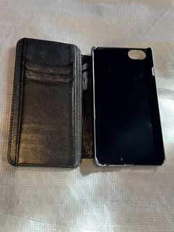Camalen Genuine Leather Black Wallet Case For iPhone 6 Plus