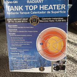 Propane tank top heater