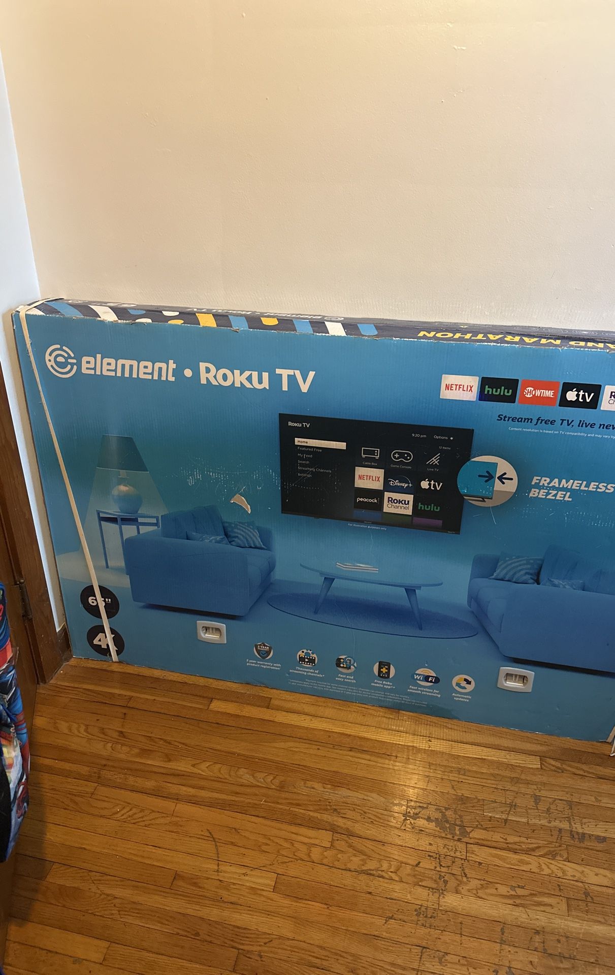 65’ Element Roku 4K UHD TV